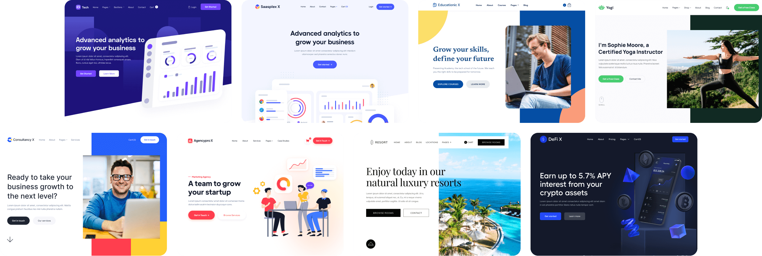 Expert X - Brix Templates Banner - Business Coach Webflow Template
